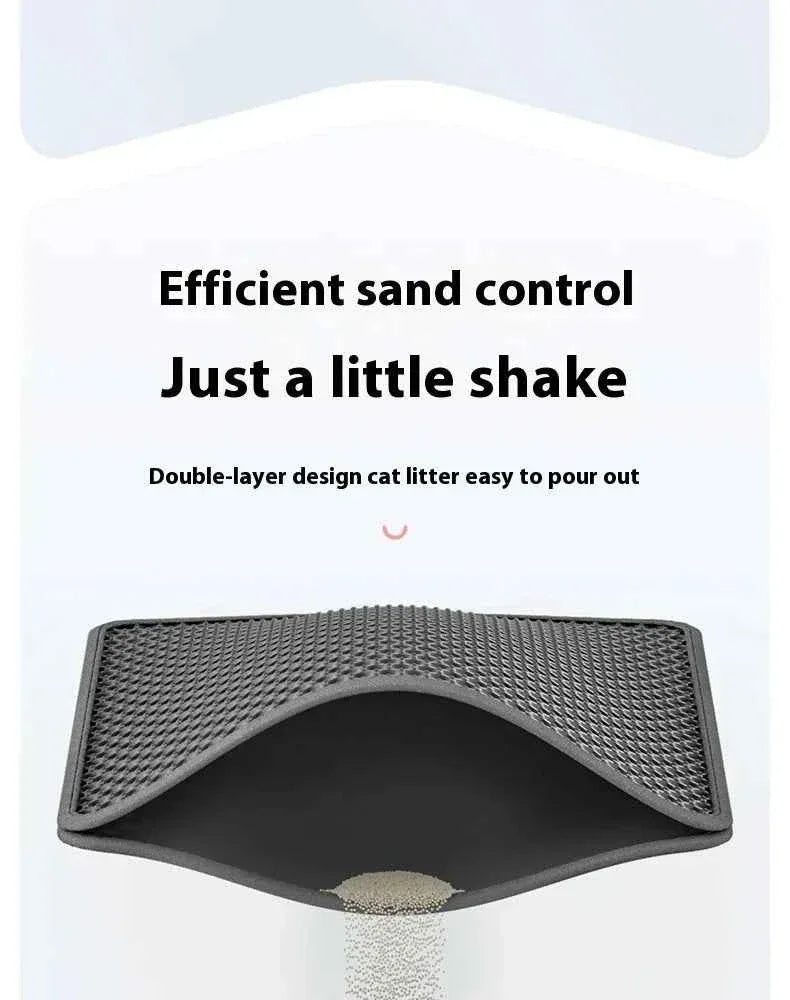 PawPal Large Cat Litter Mat - Happy Tails - paws & love