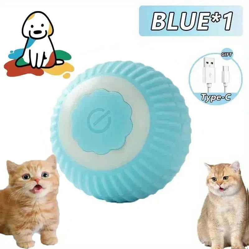 PurrfectPlay Rechargeable Cat Toy - Interactive Electric Rolling Ball with Simulated Tail for Endless Fun - Happy Tails - paws & love