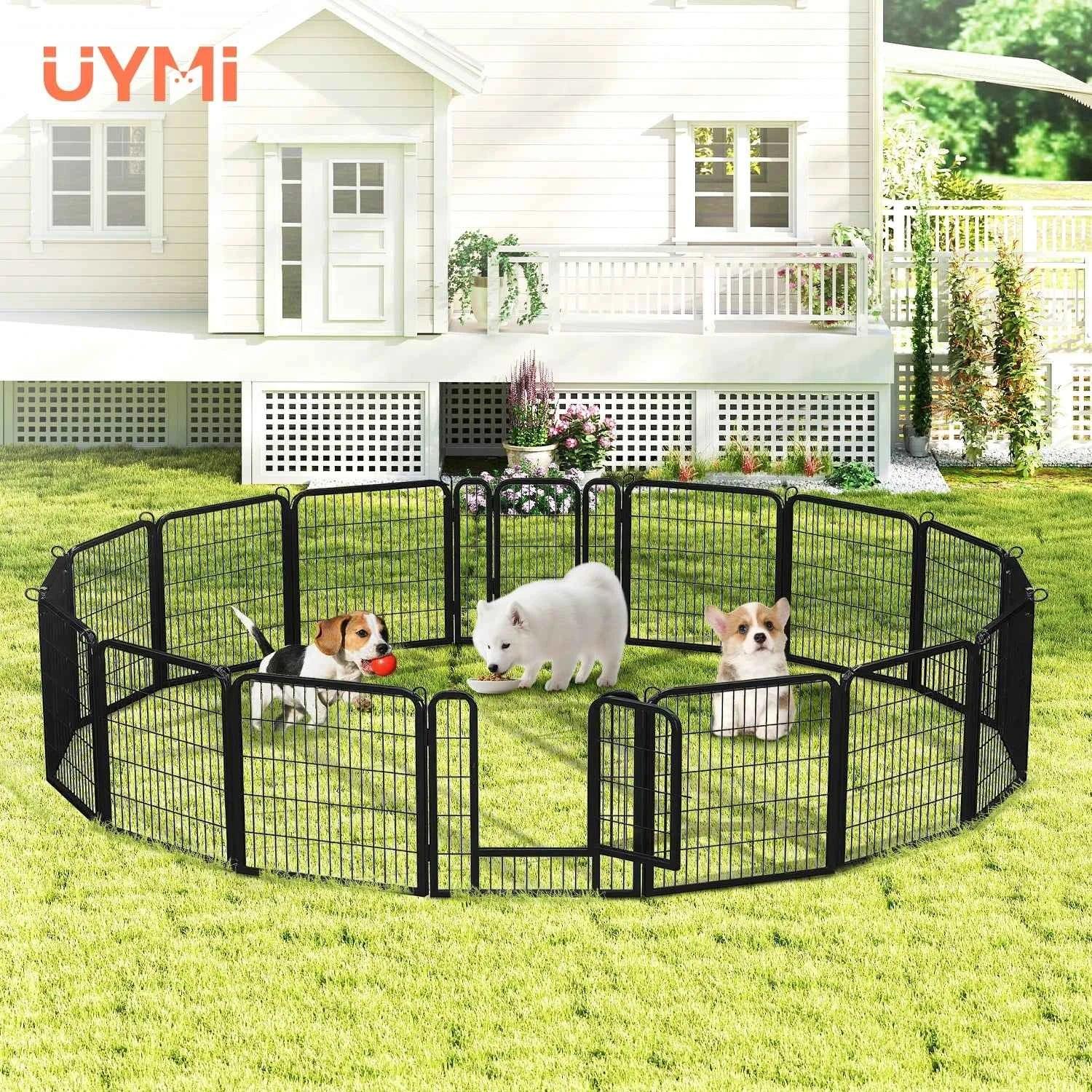 Foldable Dog Playpen with Door - Happy Tails - paws & love