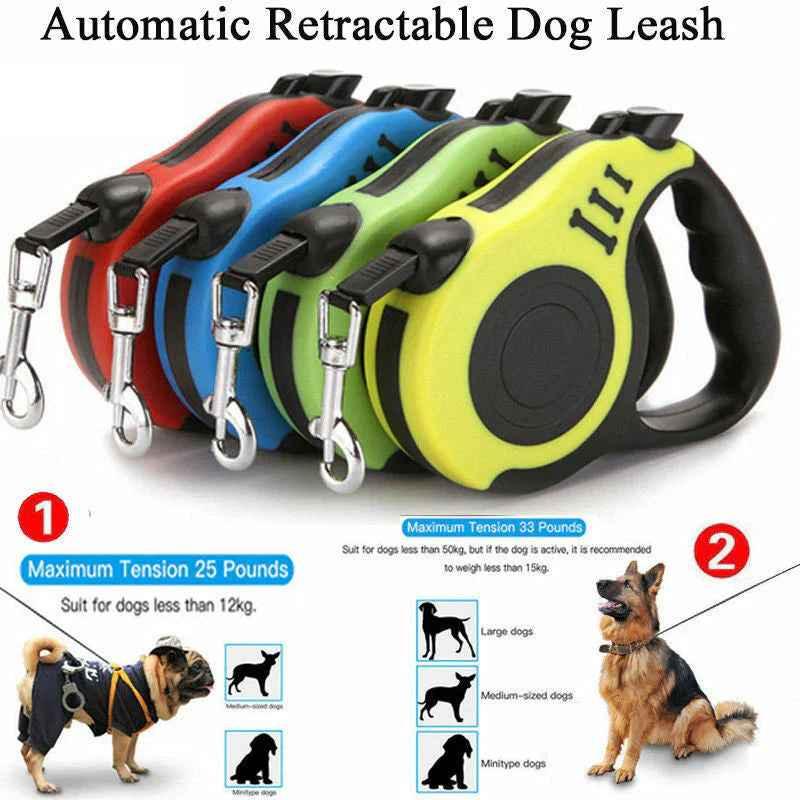 Retractable Dog Leash 16ft - Ultimate Control and Freedom - Happy Tails - paws & love
