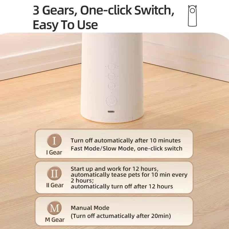 Automatic Cat Laser Toy - Smart LED - Happy Tails - paws & love