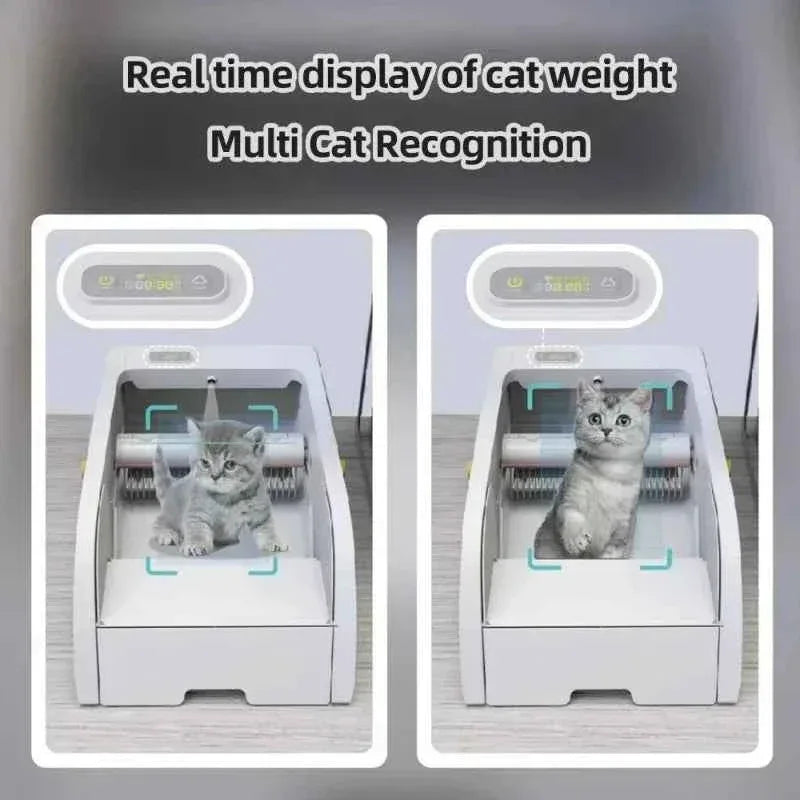 Purrfect Pet Smart Self-Cleaning Cat Litter Box - App-Controlled & Odor-Proof Design for Effortless Hygiene - Happy Tails - paws & love