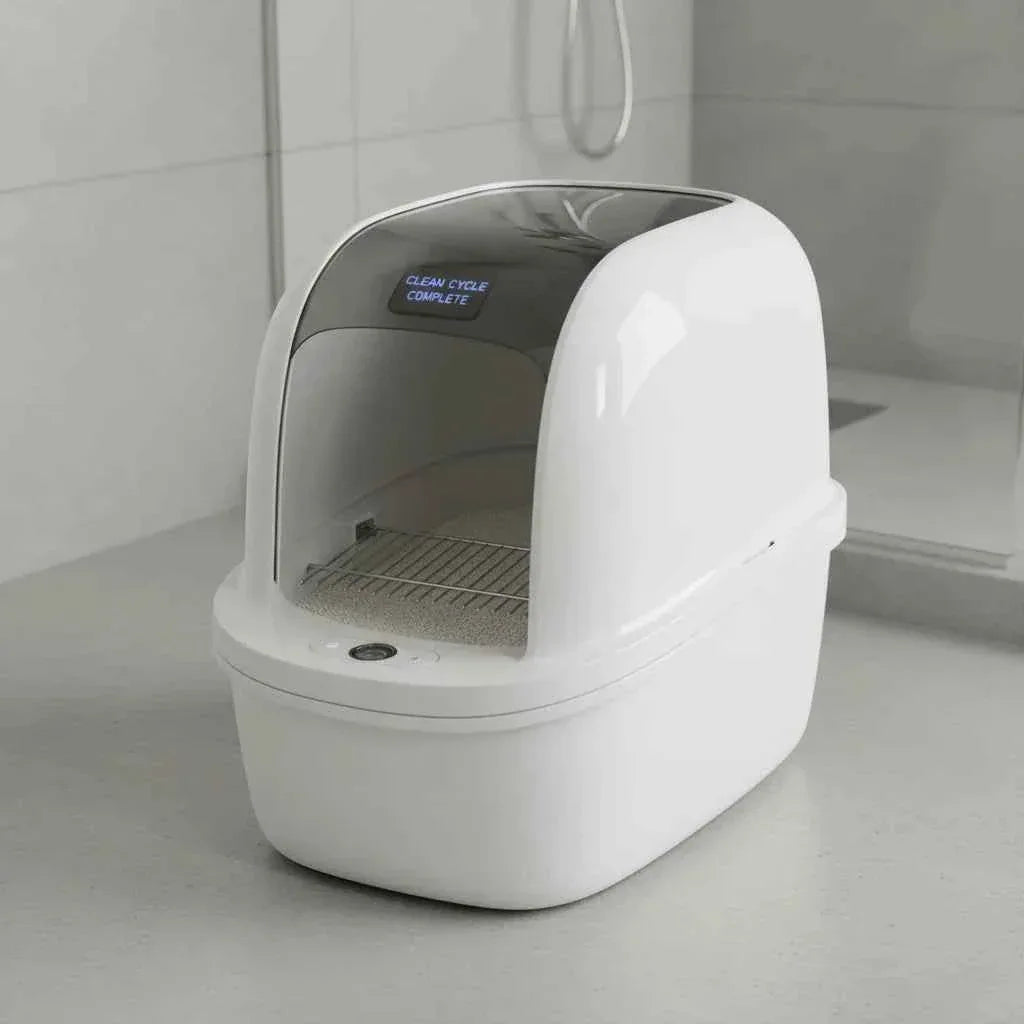 Purrfect Pet Smart Self-Cleaning Cat Litter Box - App-Controlled & Odor-Proof Design for Effortless Hygiene - Happy Tails - paws & love