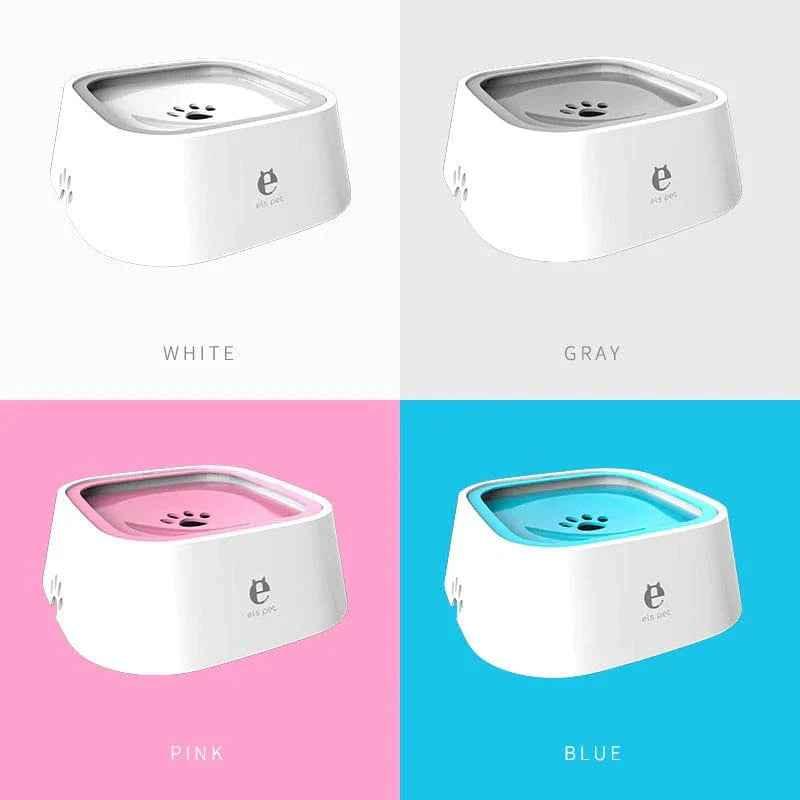 Dog Water Bowl - Floating No-Spill Design - Happy Tails - paws & love