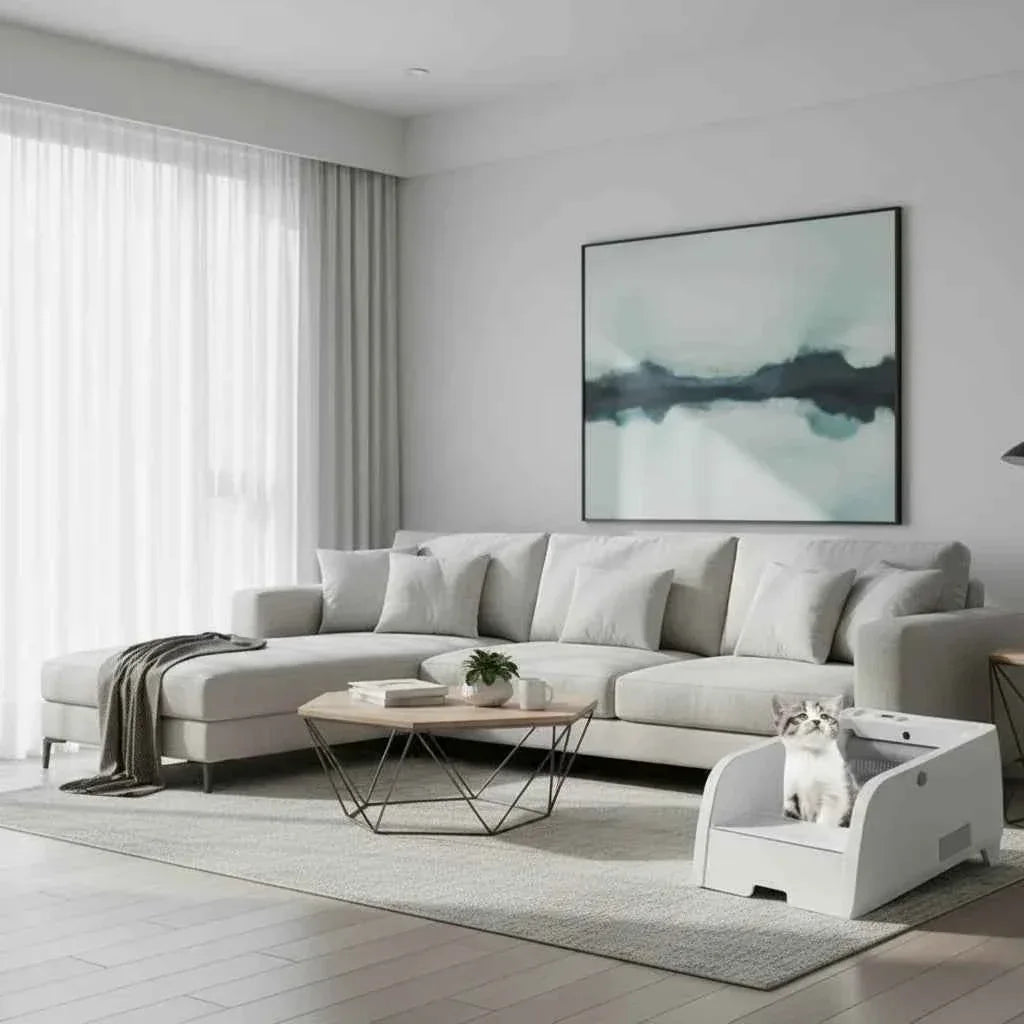 Purrfect Pet Smart Self-Cleaning Cat Litter Box - App-Controlled & Odor-Proof Design for Effortless Hygiene - Happy Tails - paws & love