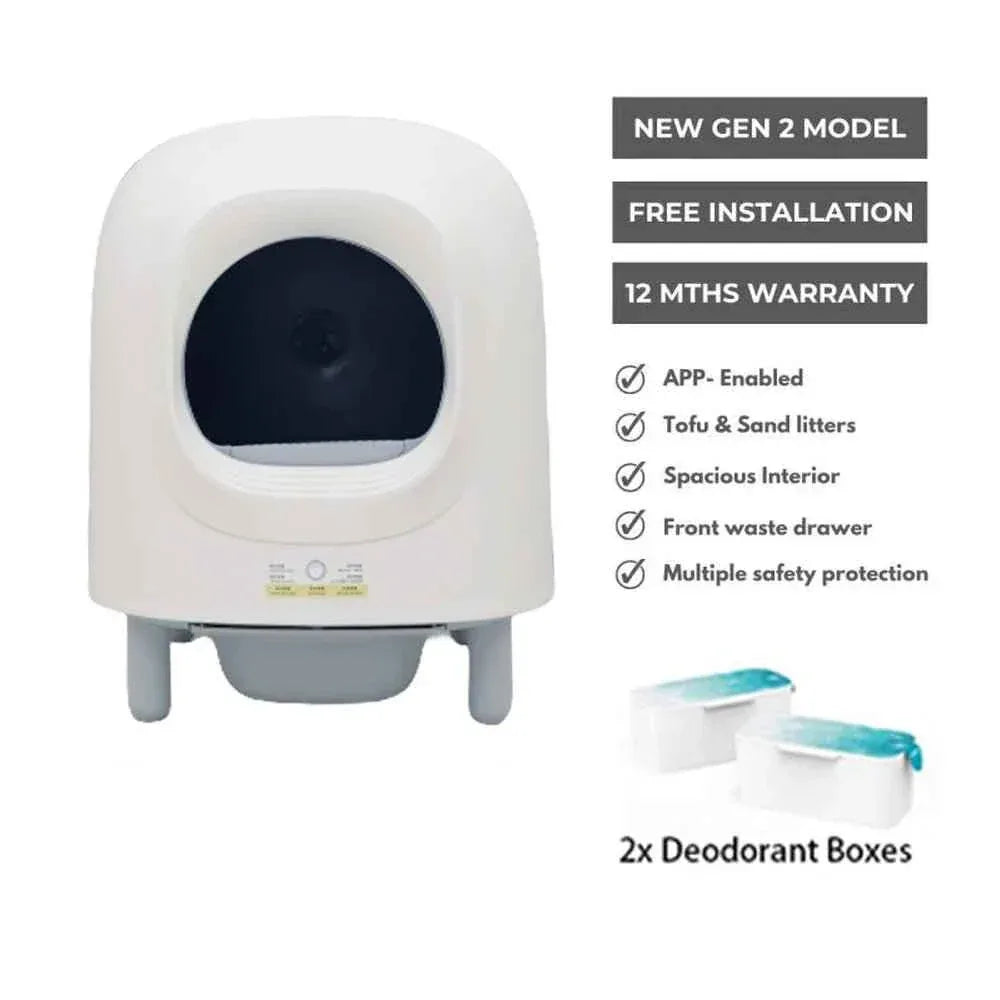Smart Self-Cleaning Cat Litter Box - Happy Tails