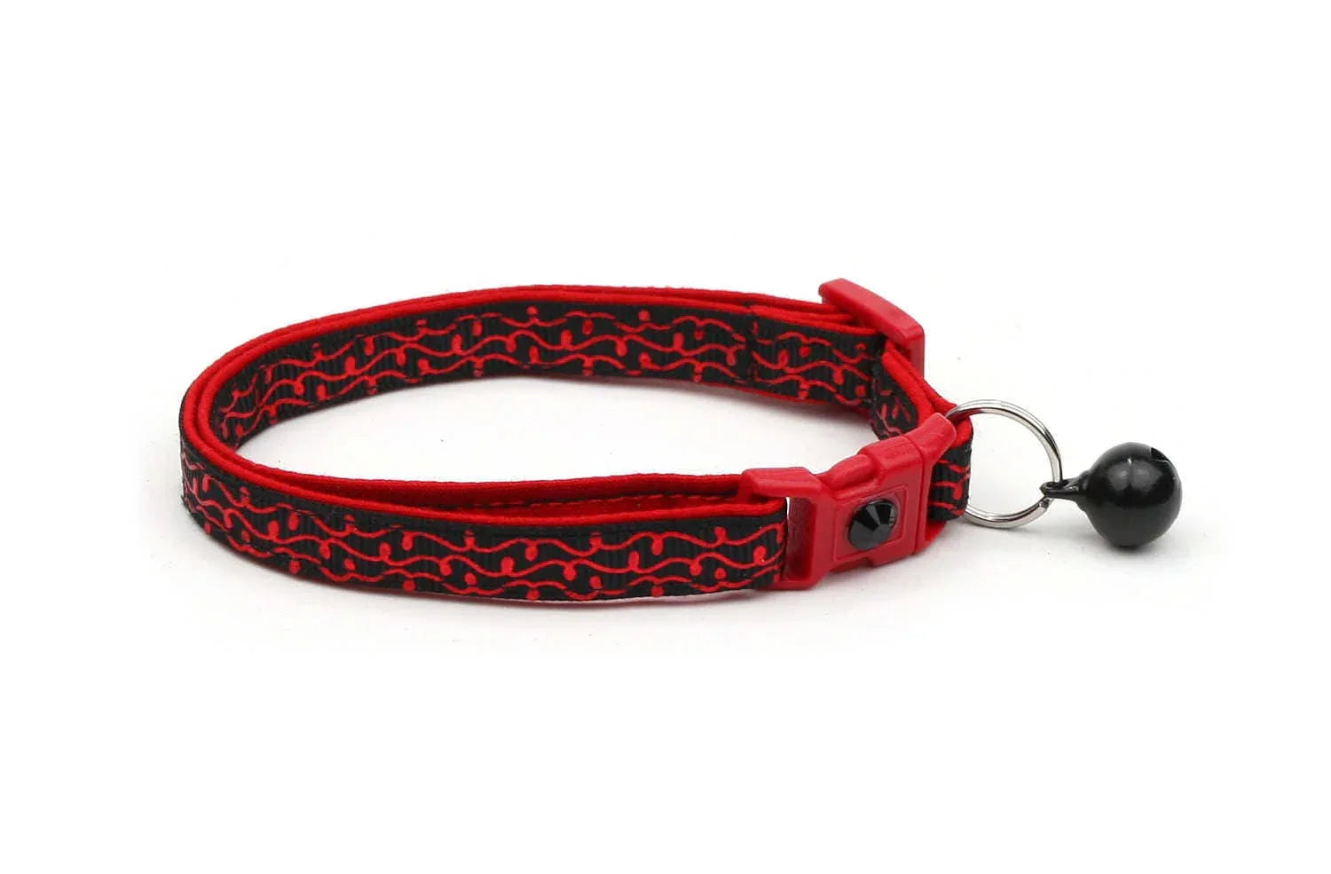 Shiny Red Cat Collar - Happy Tails - paws & love