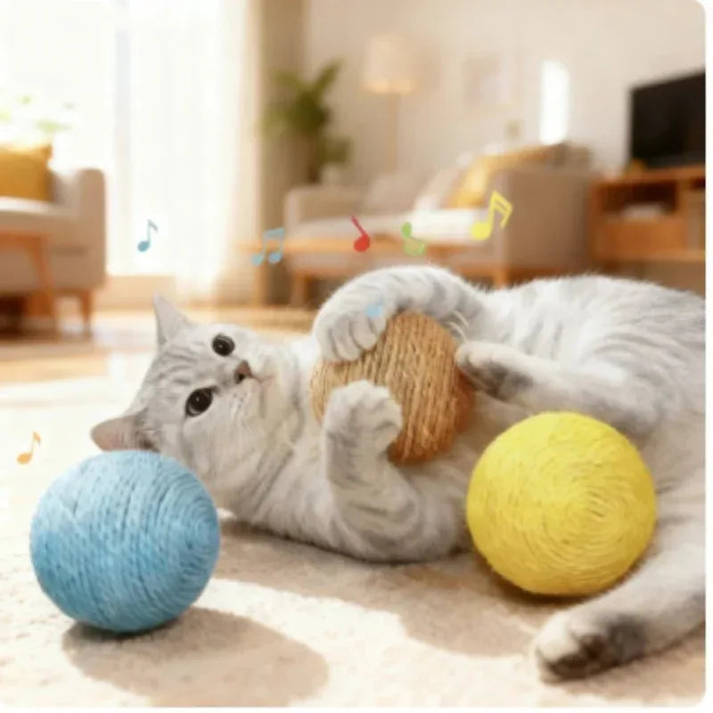 Purrfect Play Cat Scratching Ball - Happy Tails - paws & love