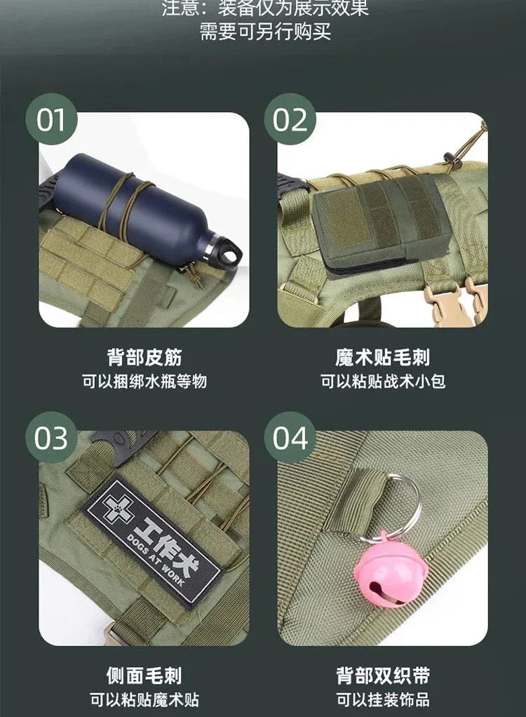 No-Pull Service Dog Vest - Happy Tails