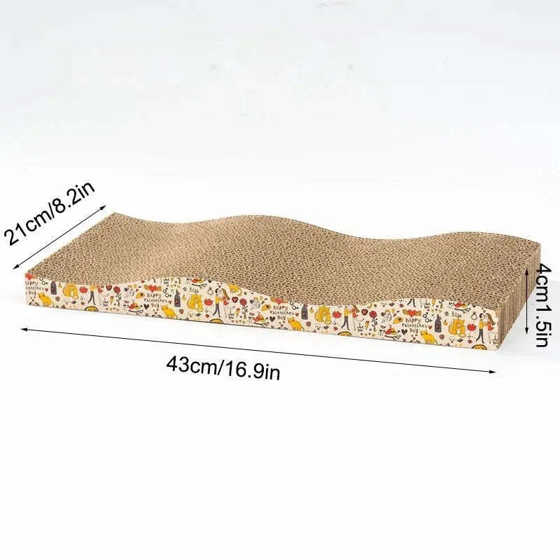 Interactive Corrugated Cat Scratcher - Happy Tails - paws & love