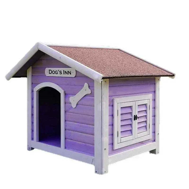Large Solid Wood Dog House - Happy Tails - paws & love