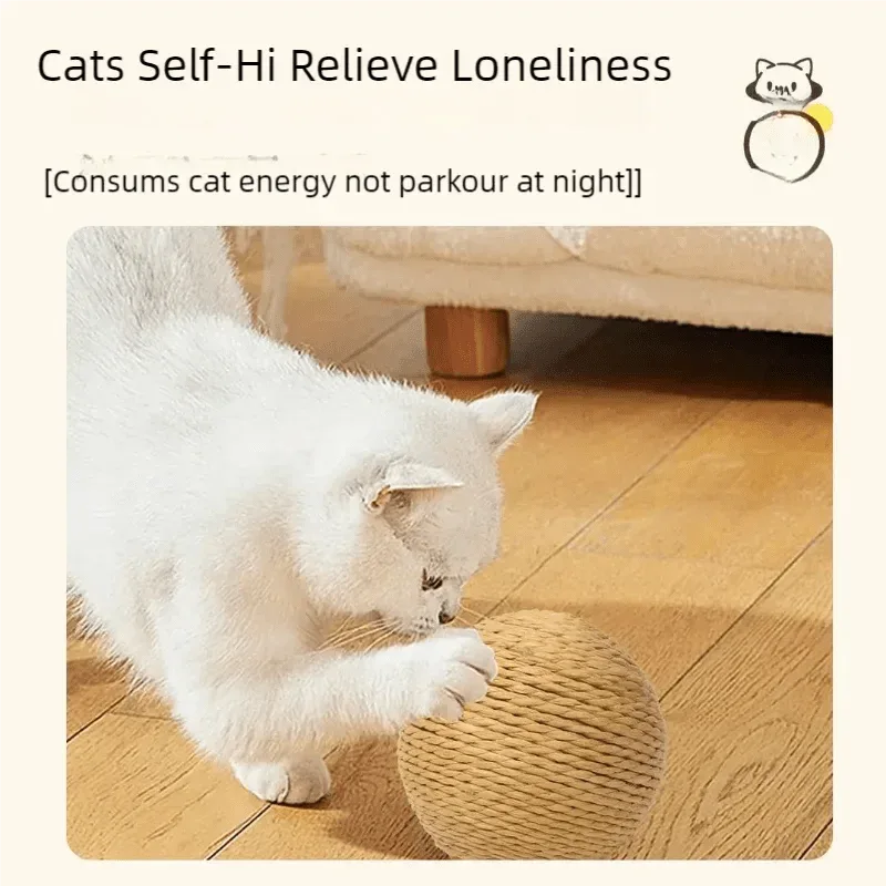 Cat Scratching Ball - Interactive Toy - Happy Tails - paws & love