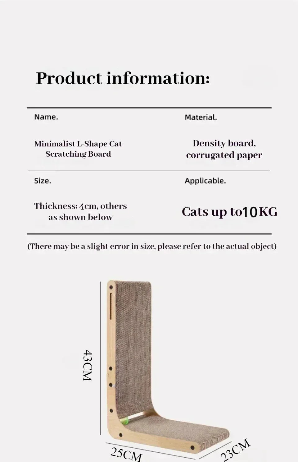 PawCraft Cat Scratching Board - Happy Tails - paws & love