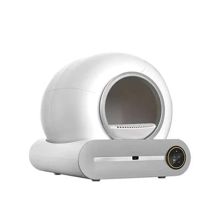 Fully Automatic Electric Large Cat Litter Box - Enclosed & Deodorizing Automatic Cat Litter Box - Happy Tails