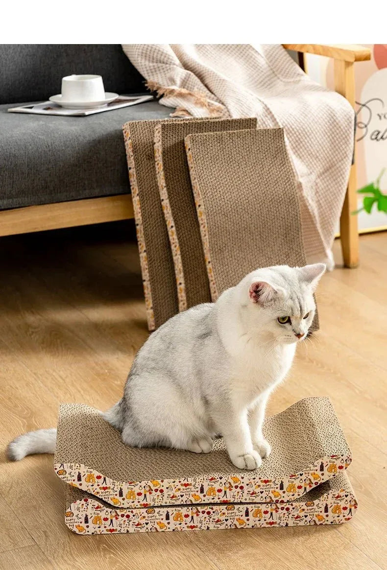 Interactive Corrugated Cat Scratcher - Happy Tails - paws & love