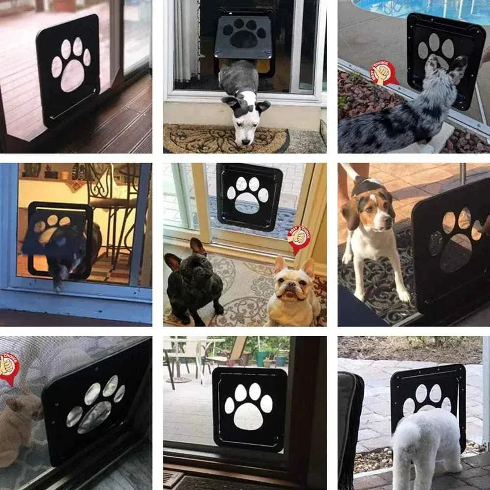 Screen Door with Magnet Flap Lock - Happy Tails