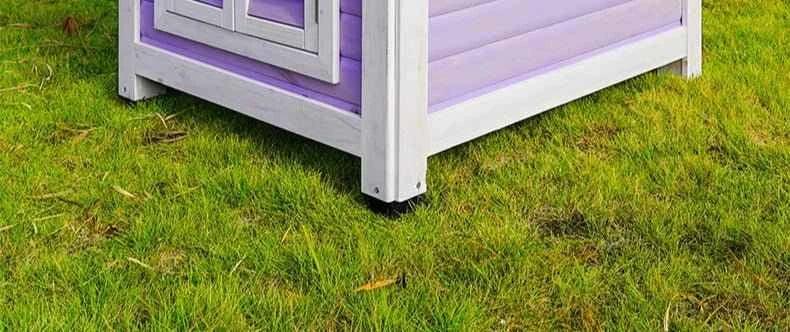 Large Solid Wood Dog House - Happy Tails - paws & love