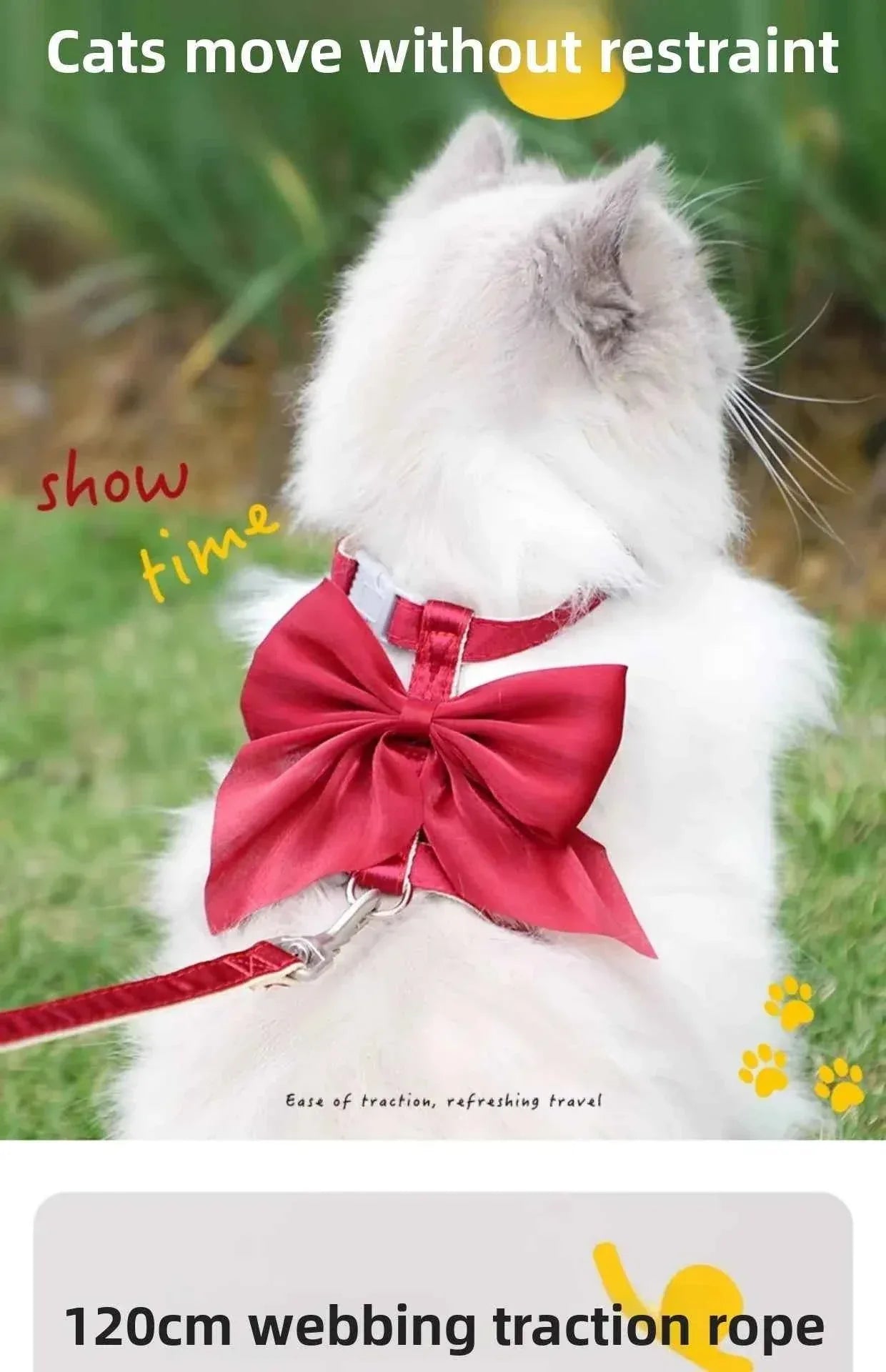 Adjustable Pet Harness - Happy Tails - paws & love