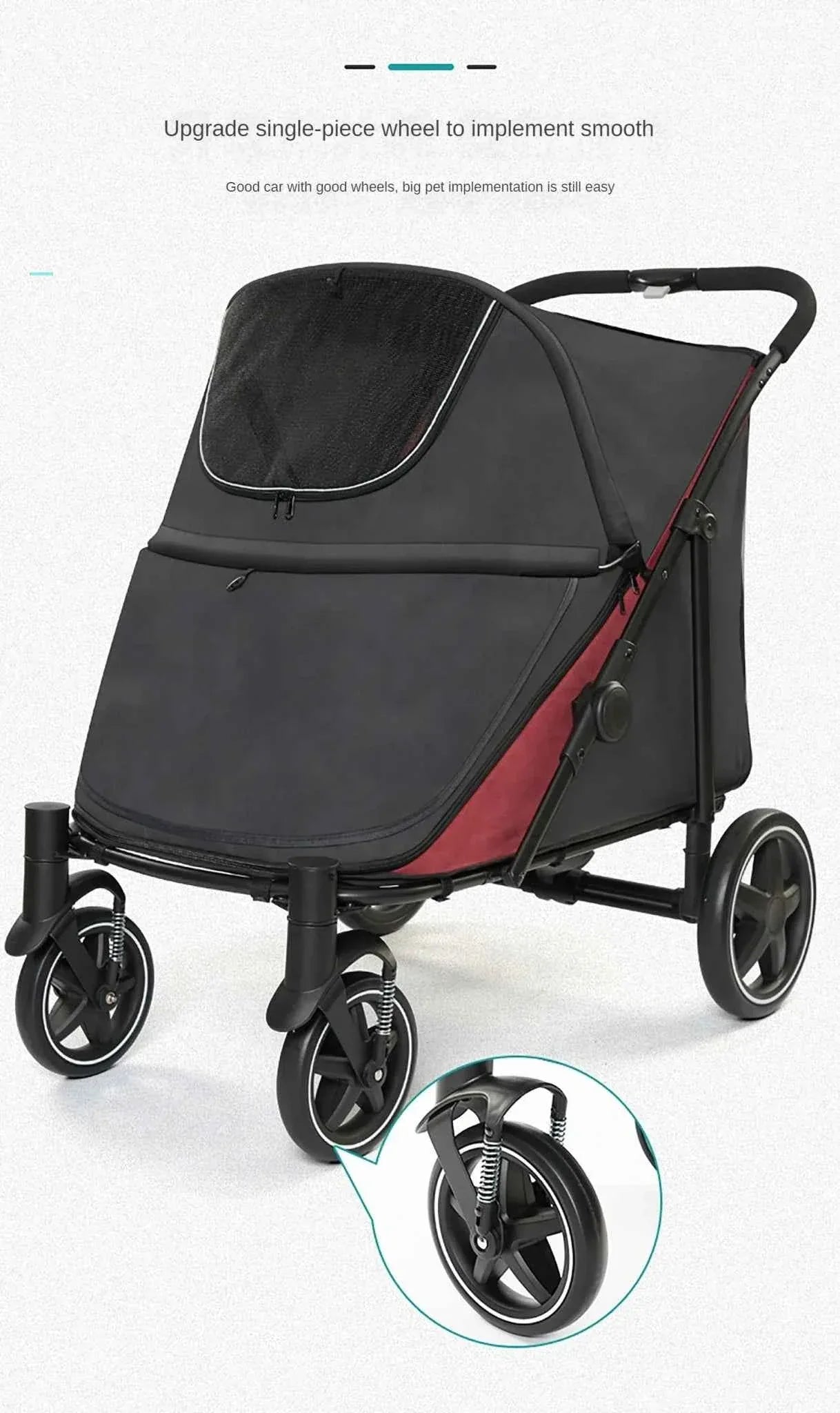 Pet Stroller for Dogs and Cats - Happy Tails