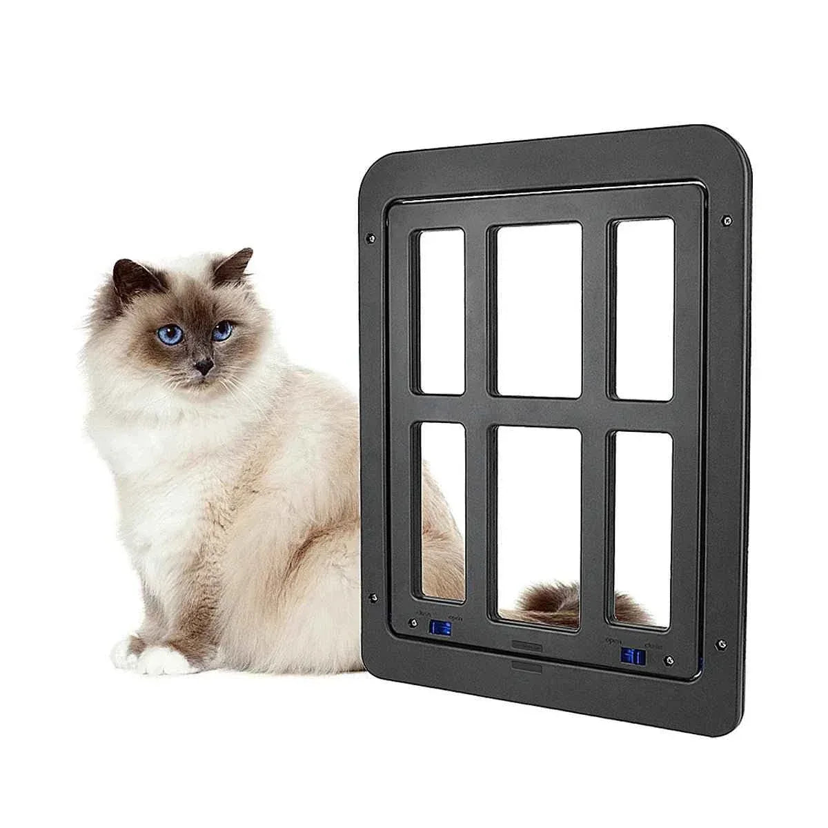 Screen Door with Magnet Flap Lock - Happy Tails