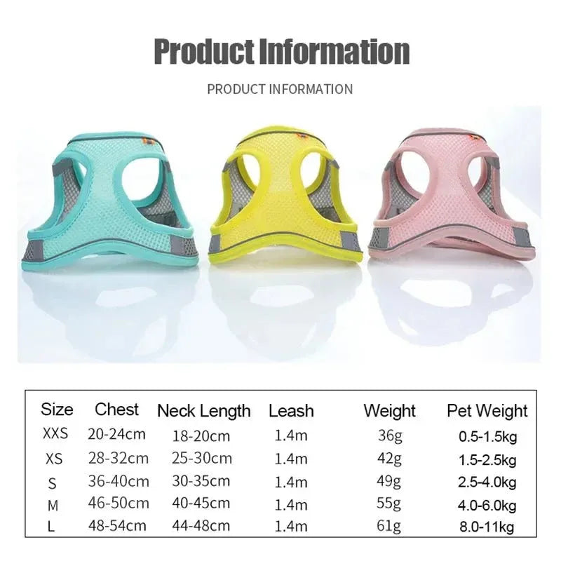 Cat & Dog Harness Vest - Happy Tails - paws & love