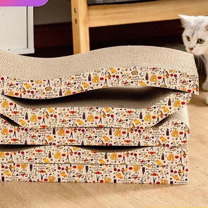 Interactive Corrugated Cat Scratcher - Happy Tails - paws & love