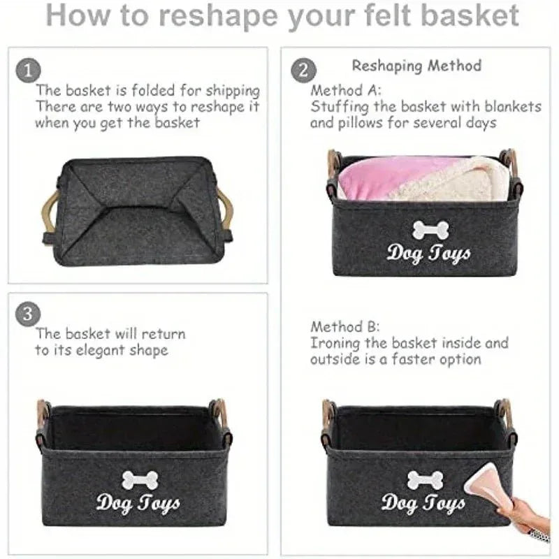 Pawfect Storage Basket - Happy Tails