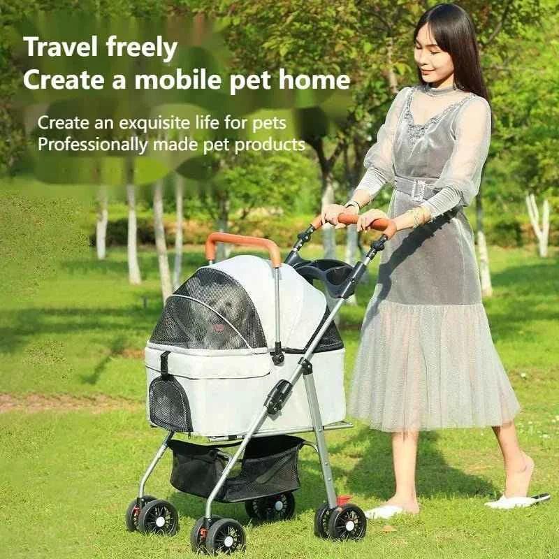 Stroller for Dogs and Cats - Happy Tails - paws & love