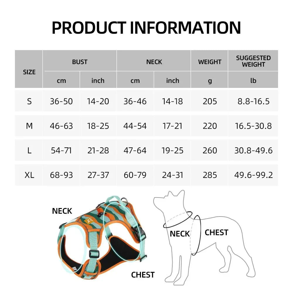 Reflective Dog Harness - Happy Tails - paws & love