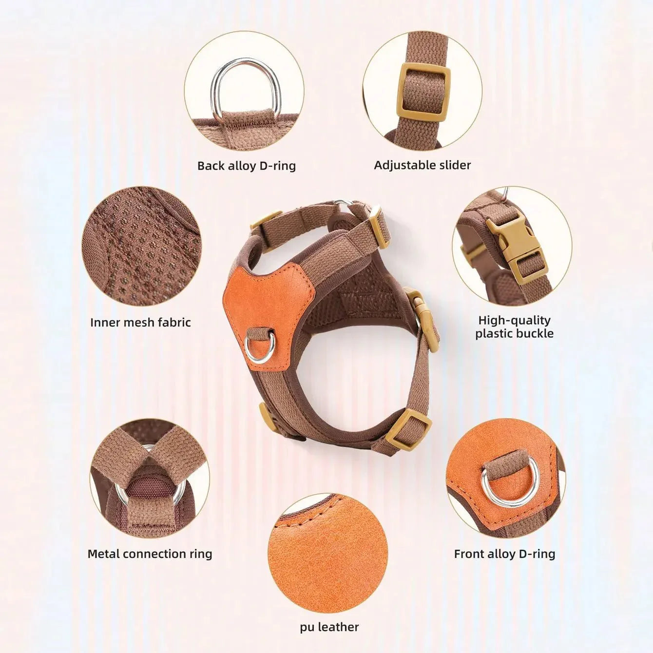 Retro Dog Harness - Happy Tails - paws & love