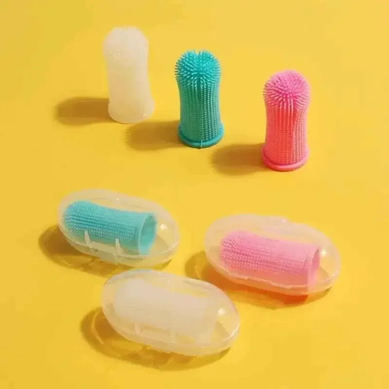 Soft Silicone Pet Toothbrush for Easy Pet Oral Hygiene Care - Happy Tails