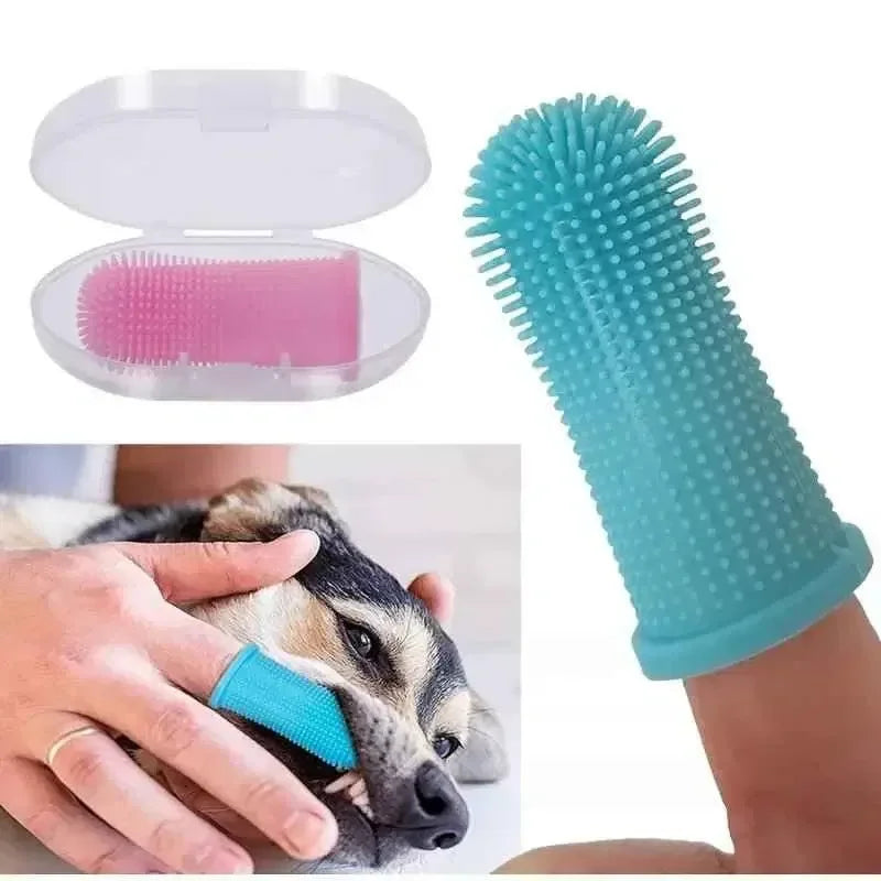 Soft Silicone Pet Toothbrush for Easy Pet Oral Hygiene Care - Happy Tails