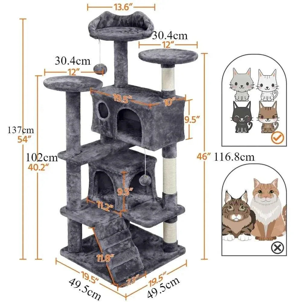 Large Cat Tree Tower - Happy Tails