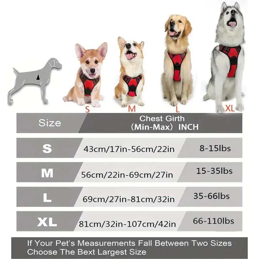 No Pull Dog Harness - Happy Tails - paws & love