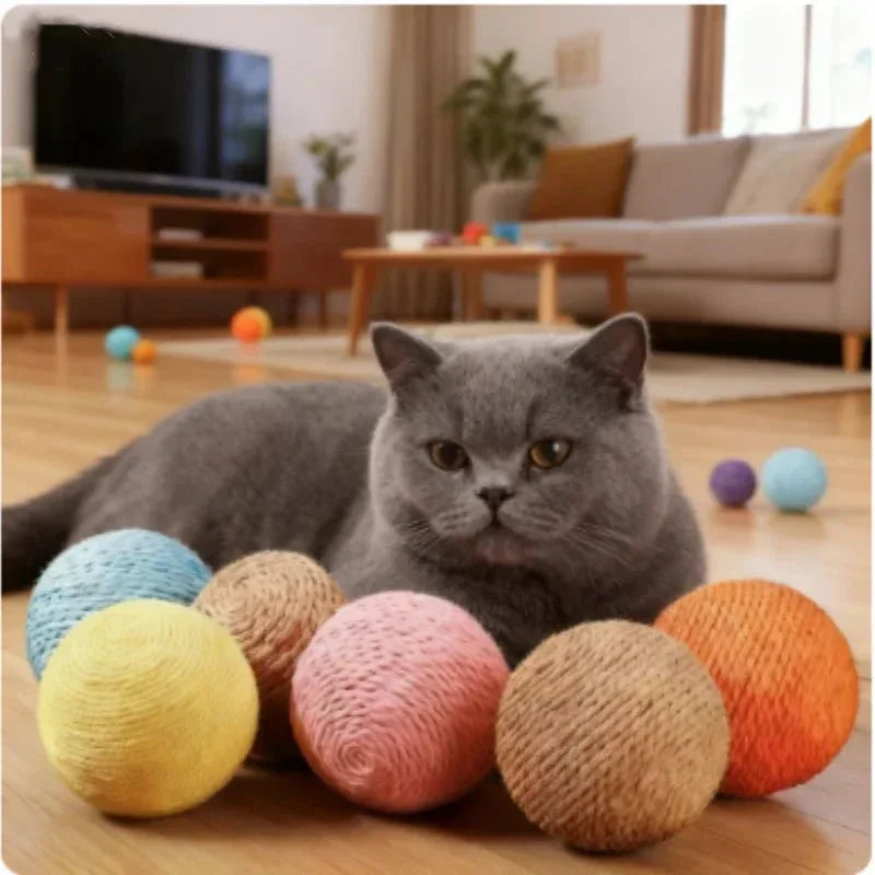 Purrfect Play Cat Scratching Ball - Happy Tails - paws & love