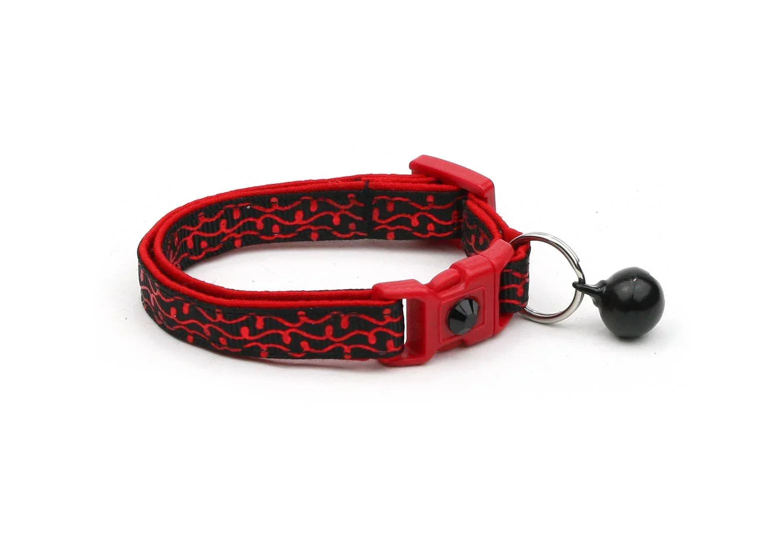 Shiny Red Cat Collar - Happy Tails - paws & love