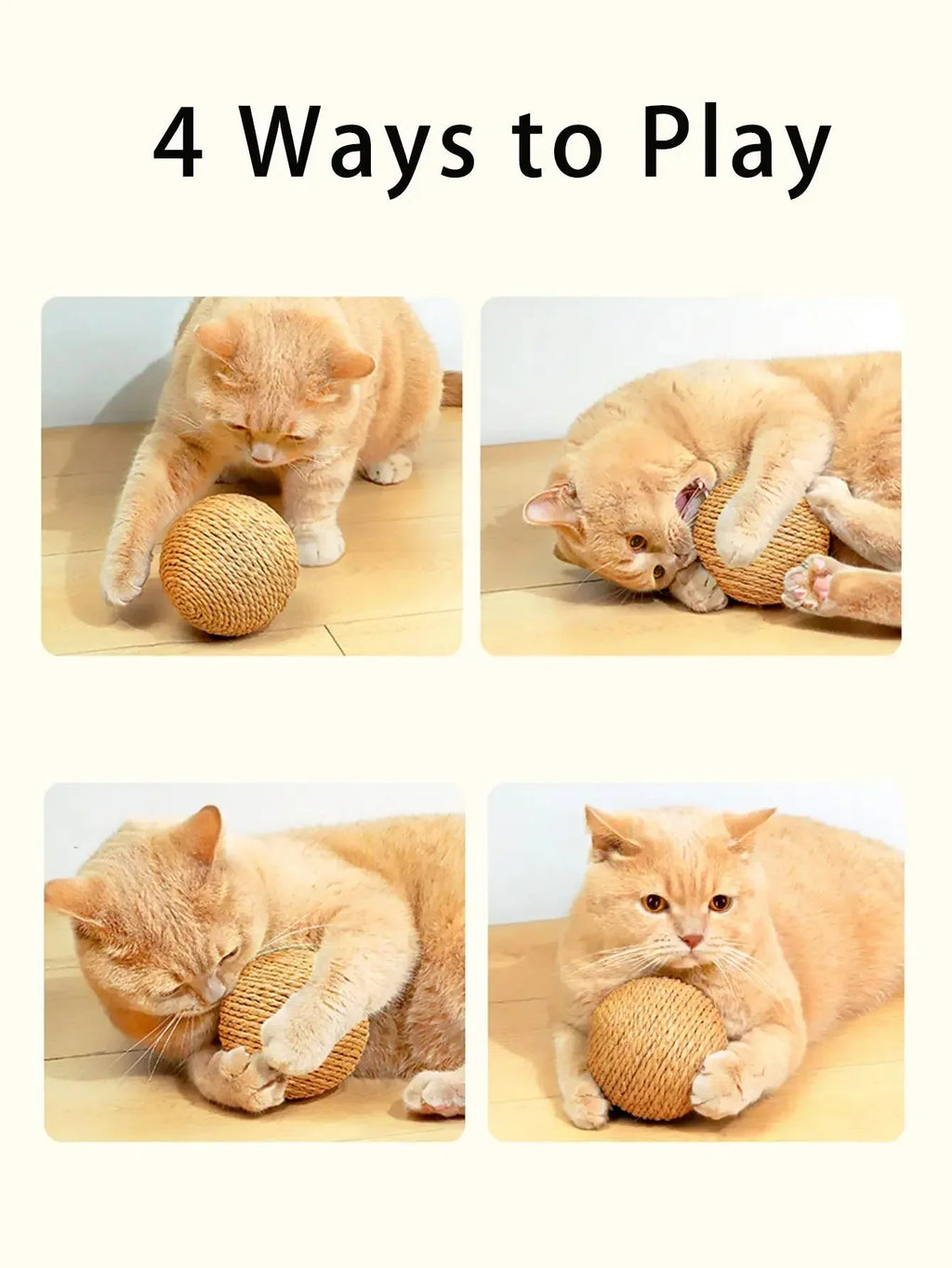 Cat Scratching Ball - Happy Tails - paws & love