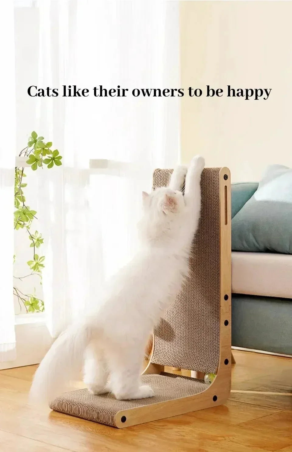PawCraft Cat Scratching Board - Happy Tails - paws & love
