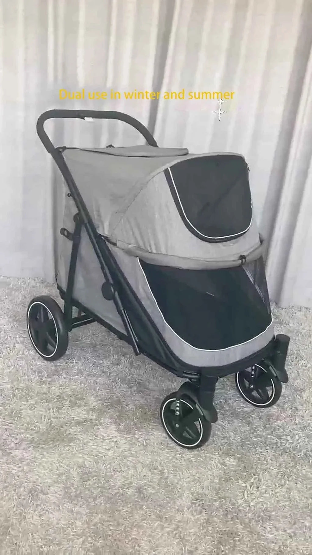 Pet Stroller for Dogs and Cats - Happy Tails
