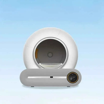 Fully Automatic Electric Large Cat Litter Box - Enclosed & Deodorizing Automatic Cat Litter Box - Happy Tails