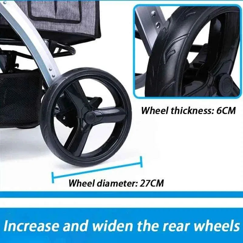 Foldable Dog Stroller - Happy Tails - paws & love