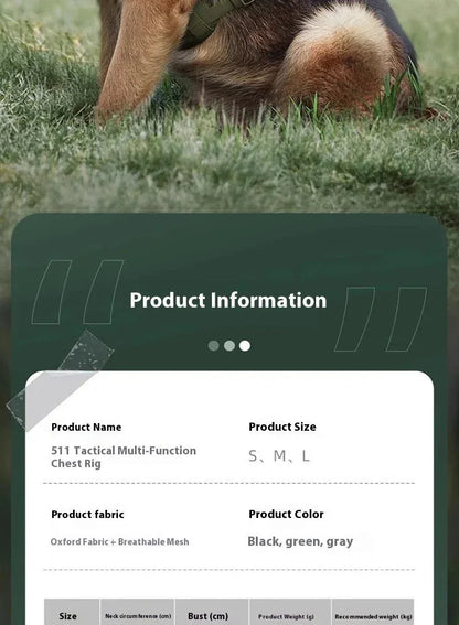 No-Pull Service Dog Vest - Happy Tails