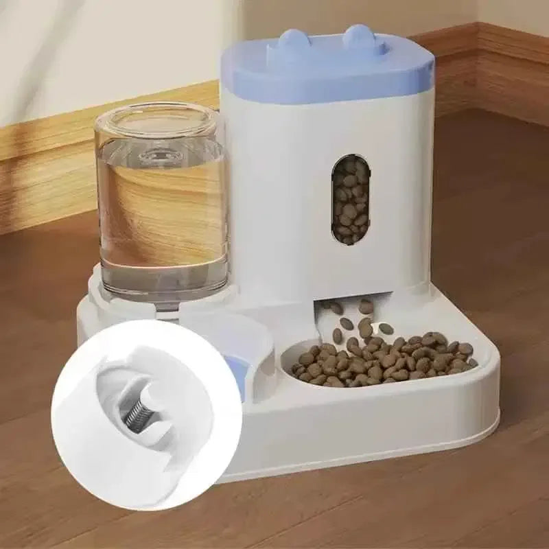 Large Capacity Pet Feeder with Water Dispenser - Happy Tails - paws & love
