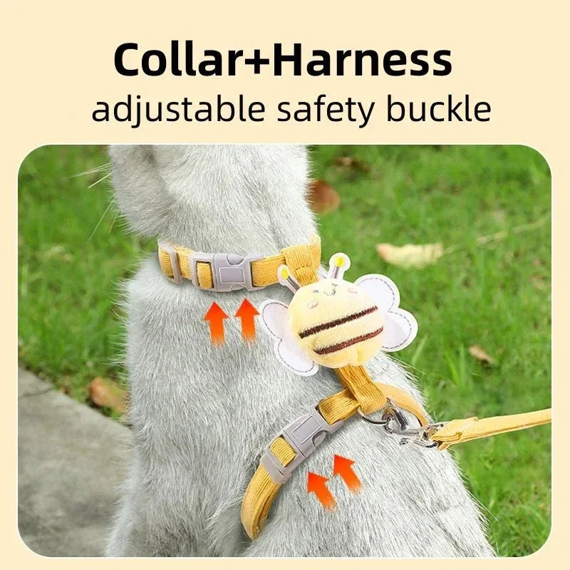 Cat Harness Leash Collar - Happy Tails - paws & love
