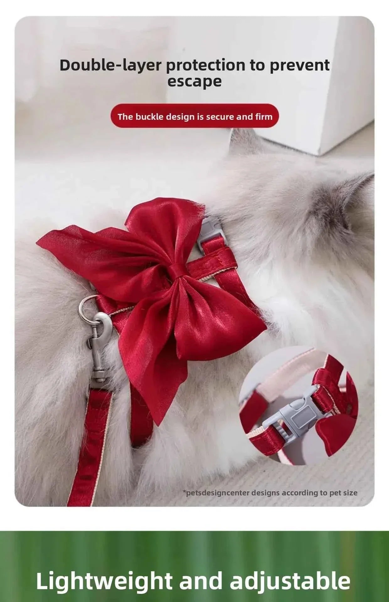 Adjustable Pet Harness - Happy Tails - paws & love