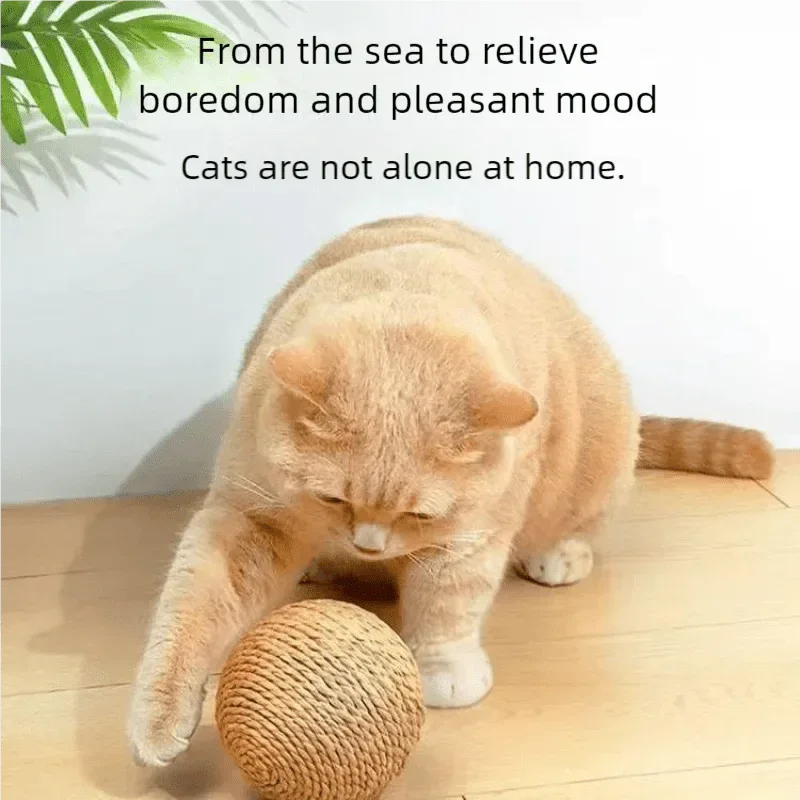 Cat Scratching Ball - Interactive Toy - Happy Tails - paws & love
