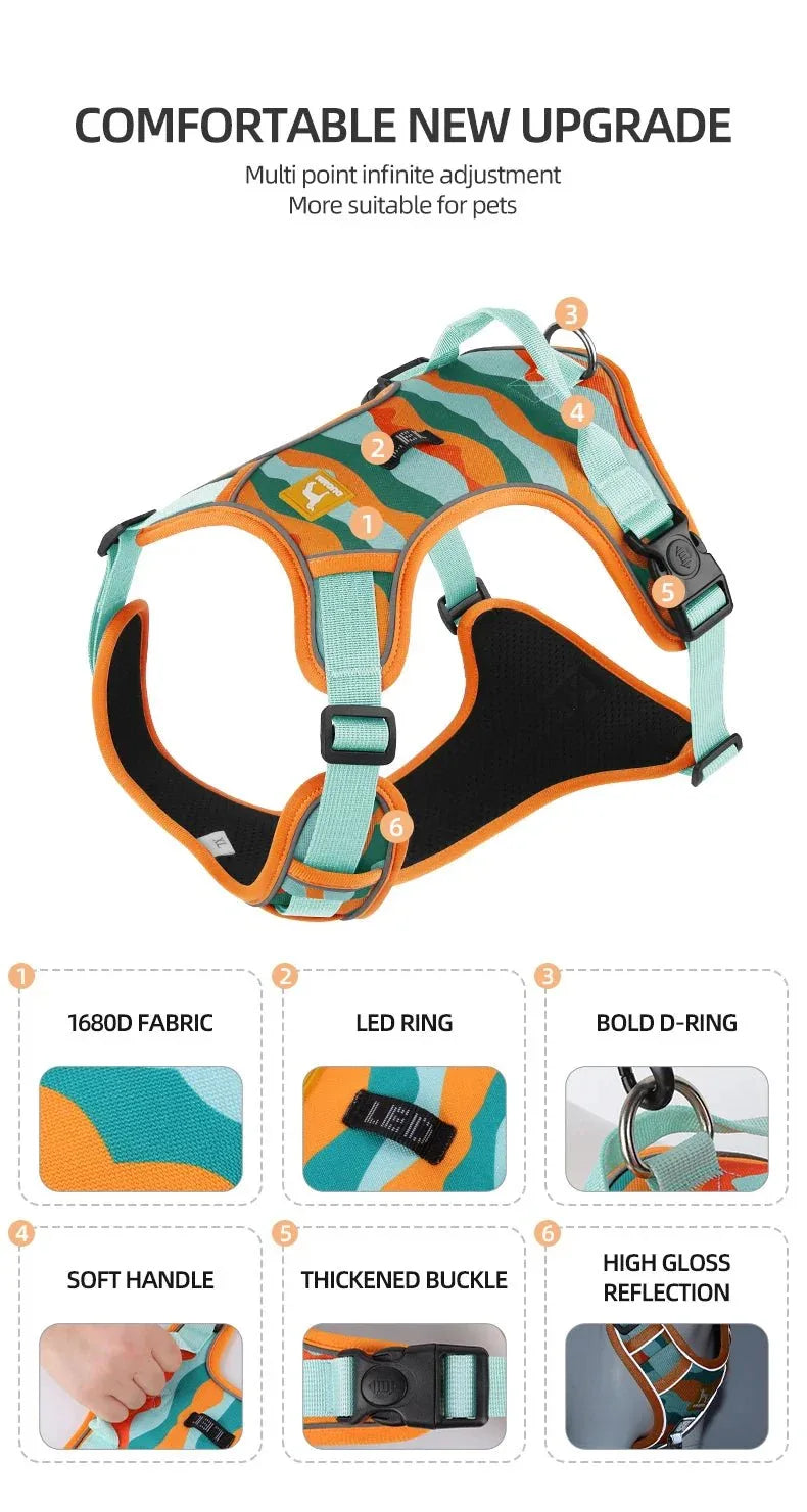 Reflective Dog Harness - Happy Tails - paws & love