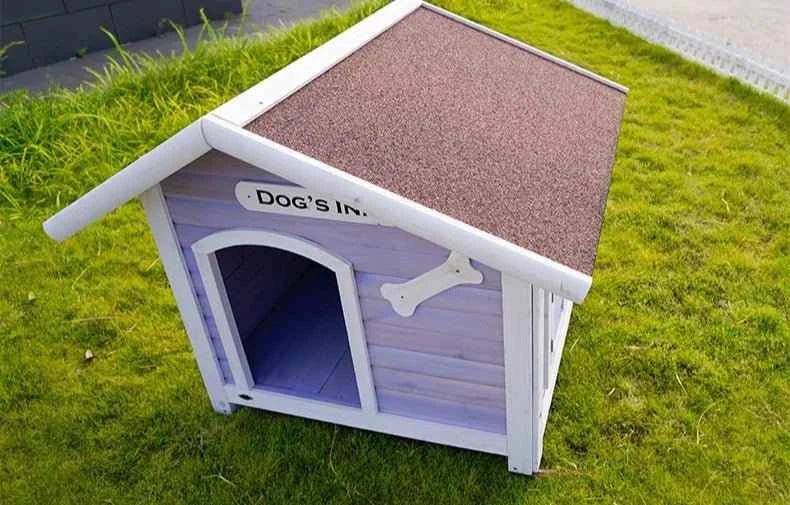 Large Solid Wood Dog House - Happy Tails - paws & love