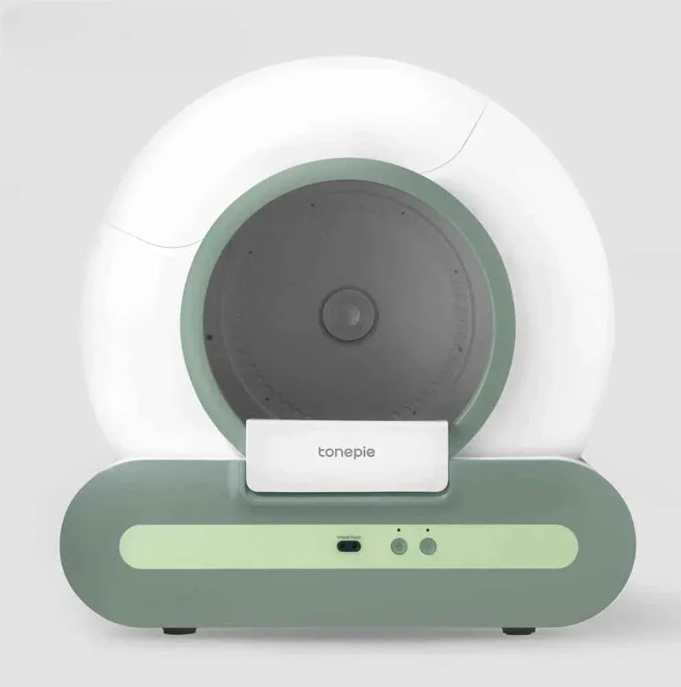 Fully Automatic Electric Large Cat Litter Box - Enclosed & Deodorizing Automatic Cat Litter Box - Happy Tails