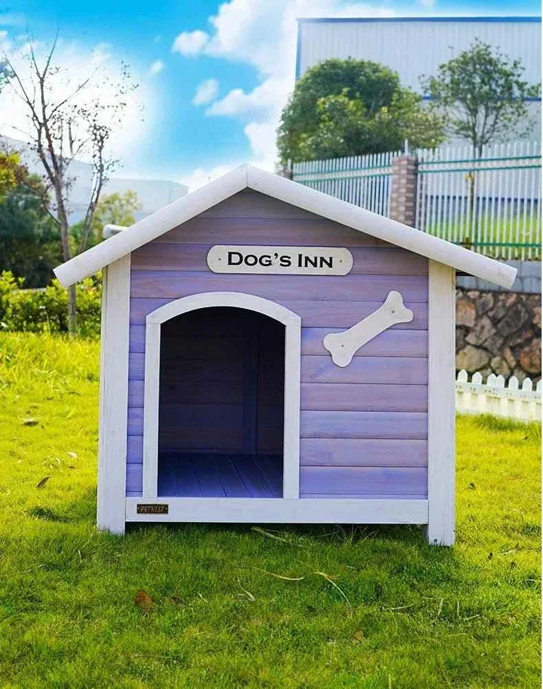 Large Solid Wood Dog House - Happy Tails - paws & love